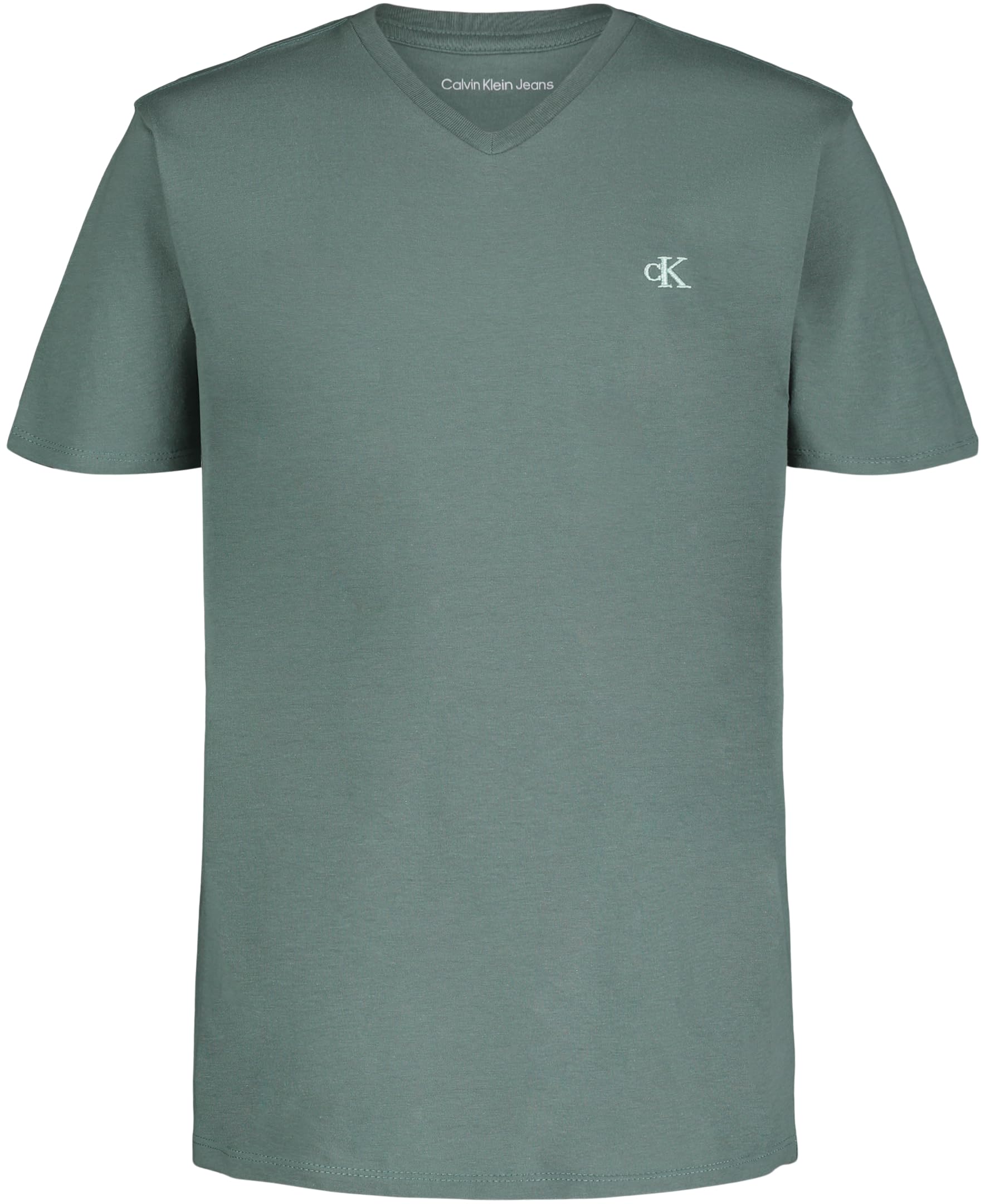 Calvin Klein Boys' Short Sleeve Solid V-Neck T-Shirt, Soft, Comfortable, Relaxed Fit